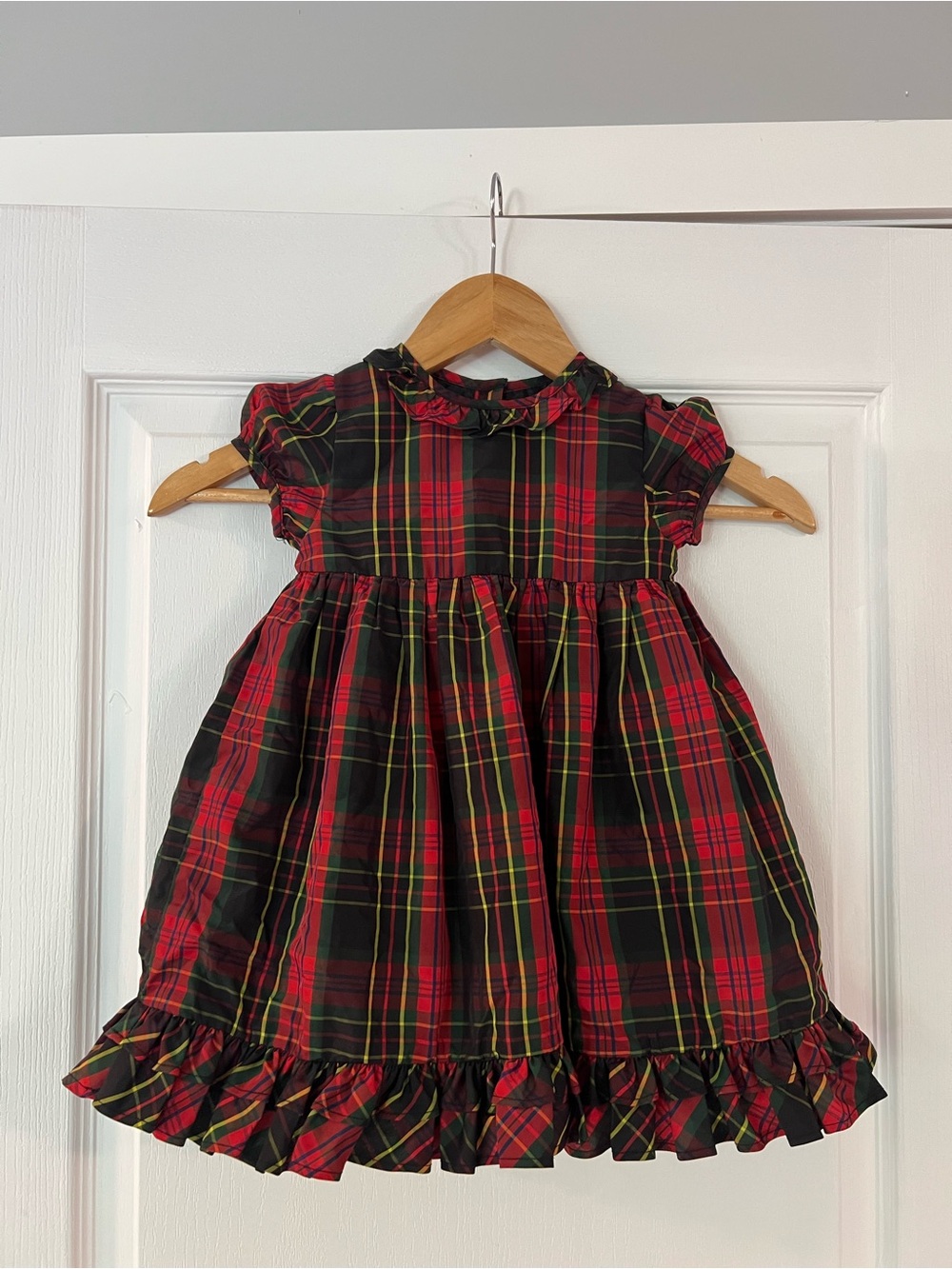 Ralph Lauren Baby Red and Green Plaid Holiday Dress